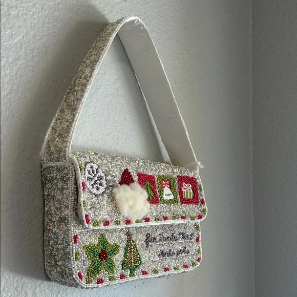 Festive Beaded Shoulder Bag - Christmas Style - TJ Maxx Viral Bags! - Picture 2 of 6